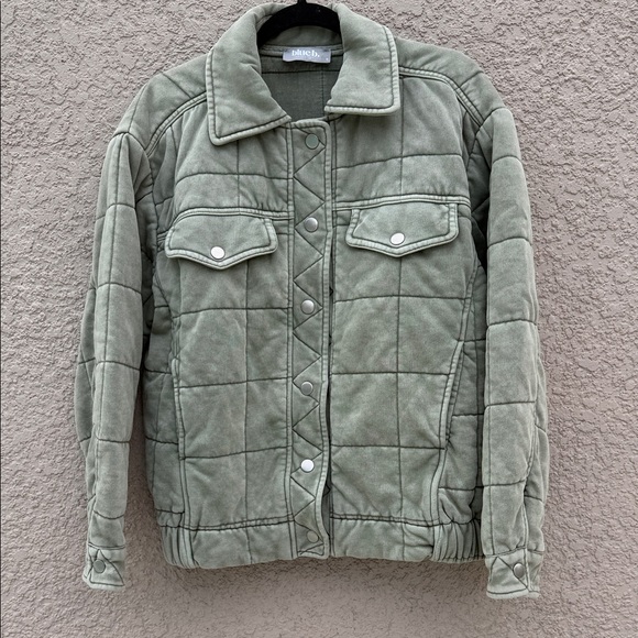 Green Quilted Performance Jacket - Picture 1 of 8